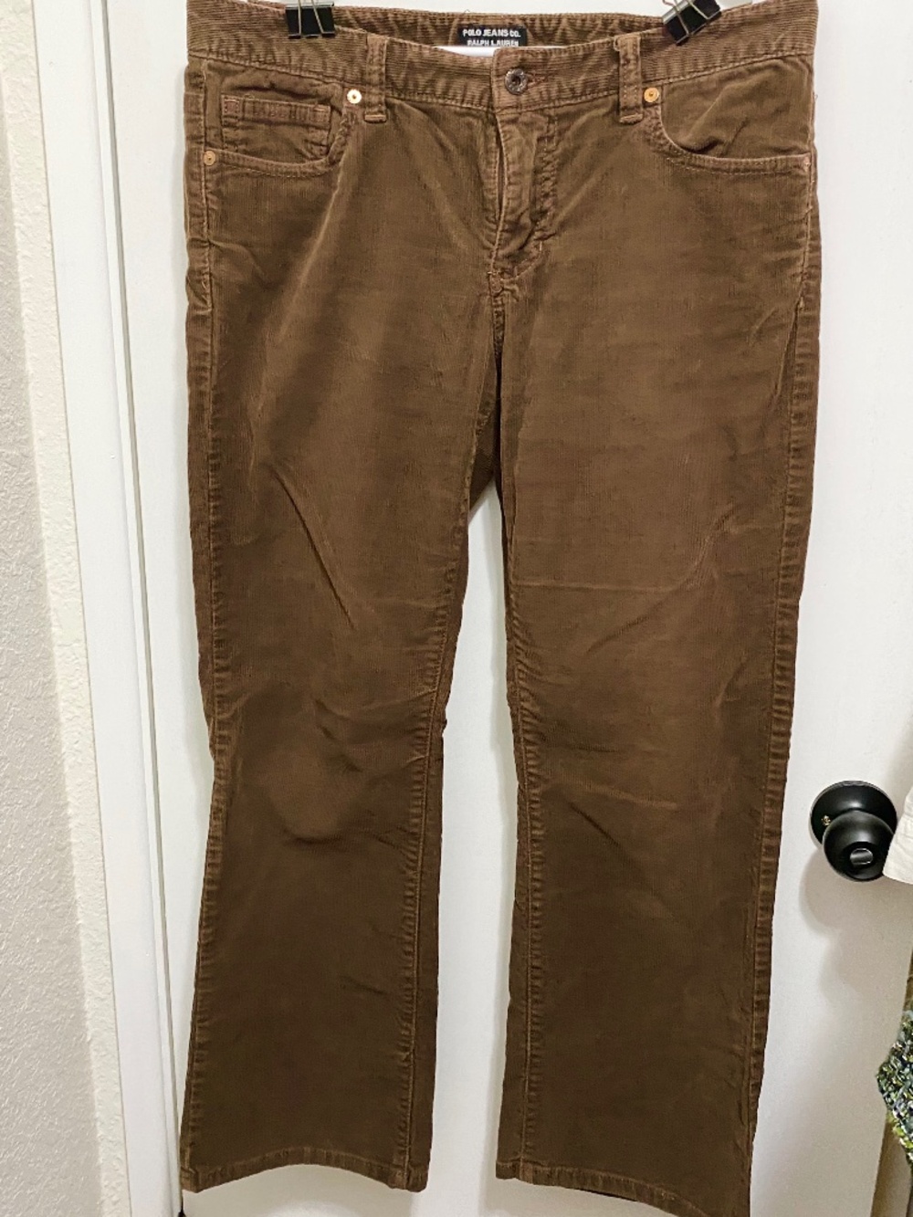 Polo Ralph Lauren Size 8x30  Women’s  Brown Corduroy Pants